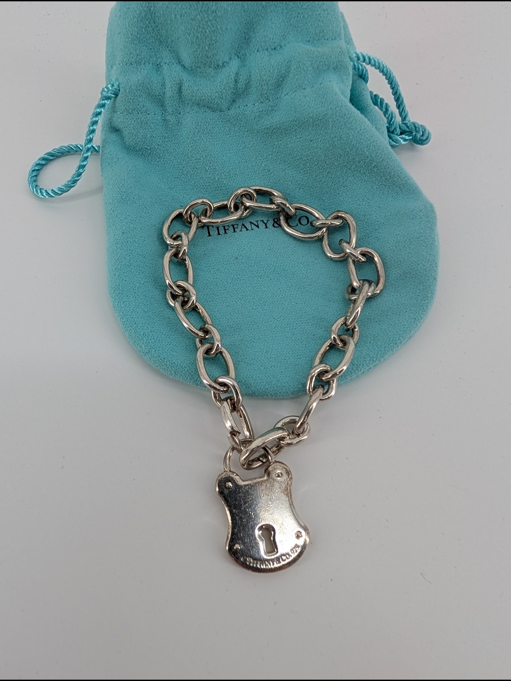 Tiffany & Co. Padlock Charm Bracelet